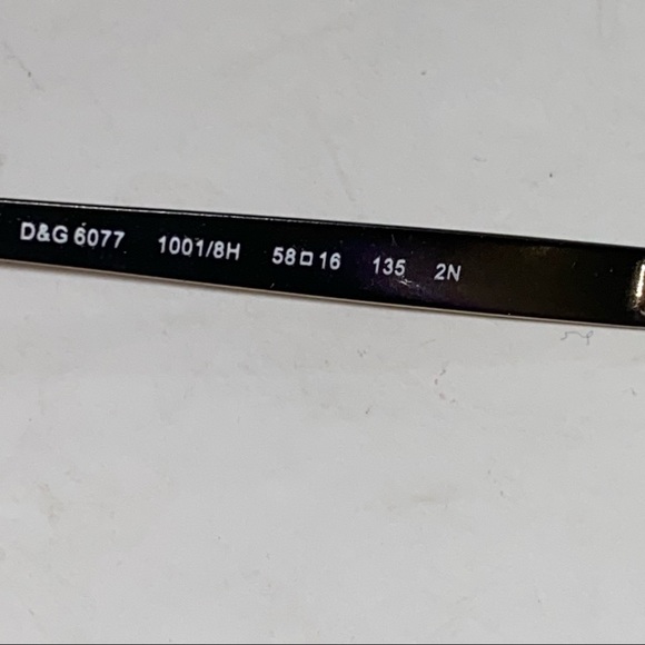 Dolce & Gabbana D&G 6077 Sunglasses Purple Metal Frames  No Case - Picture 10 of 11